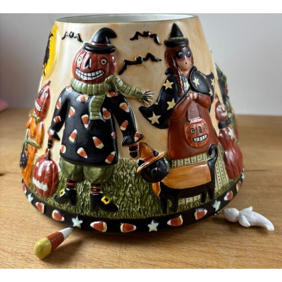 Yankee Candle Halloween Jar Shade by Teresa Kogut (2005) – Glow-in-the-Dark Ghos - Picture 6 of 12